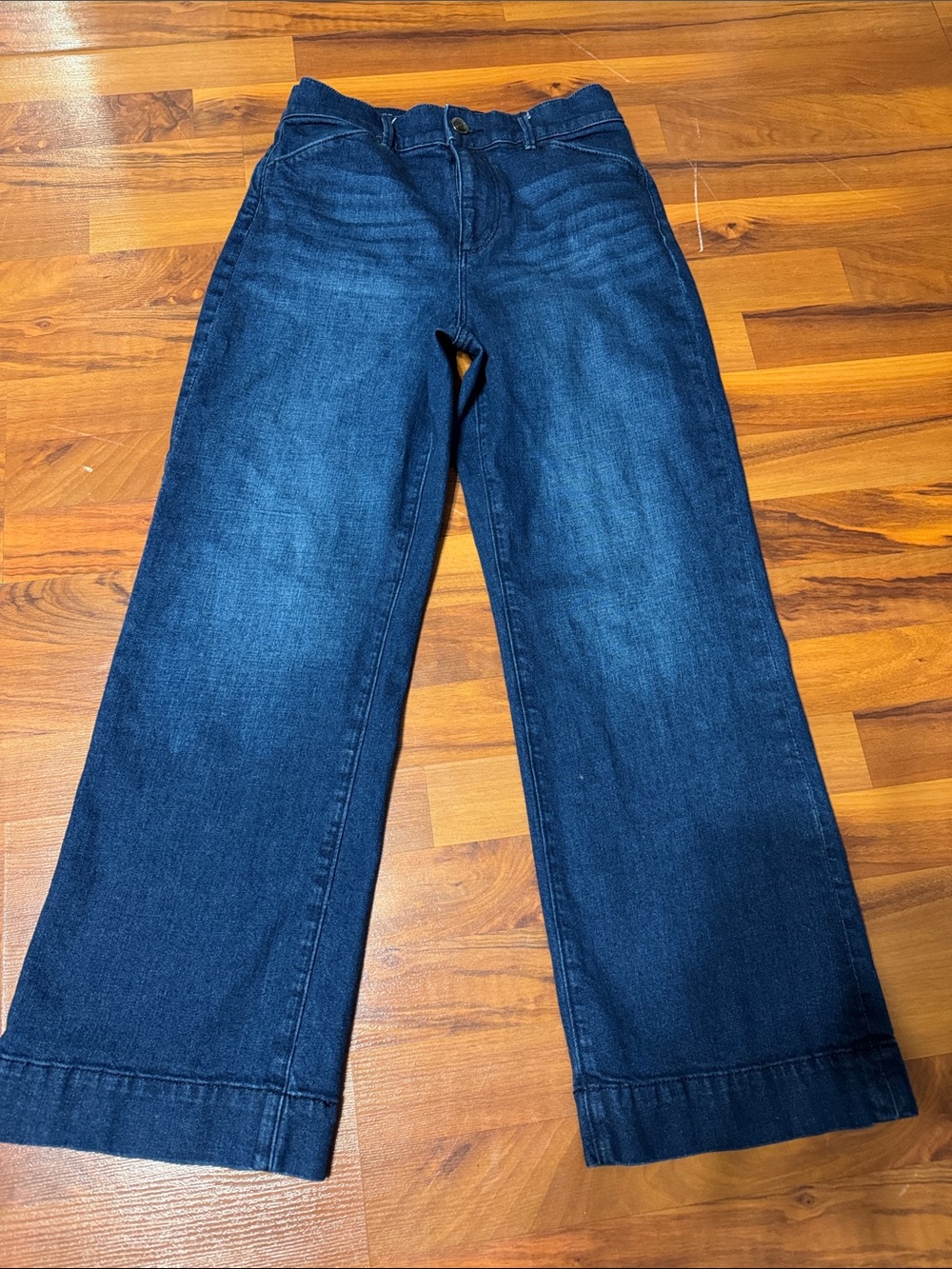 Loft petite High Rise Trouser Dark Blue Jeans 2 petite - Picture 4 of 6